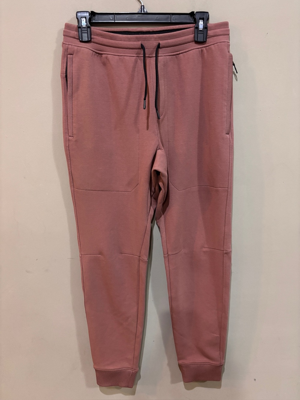 UNRL Crossover Joggers Mens Tech Fleece Sweatpants Lounge Pants Mauve Rose SMALL